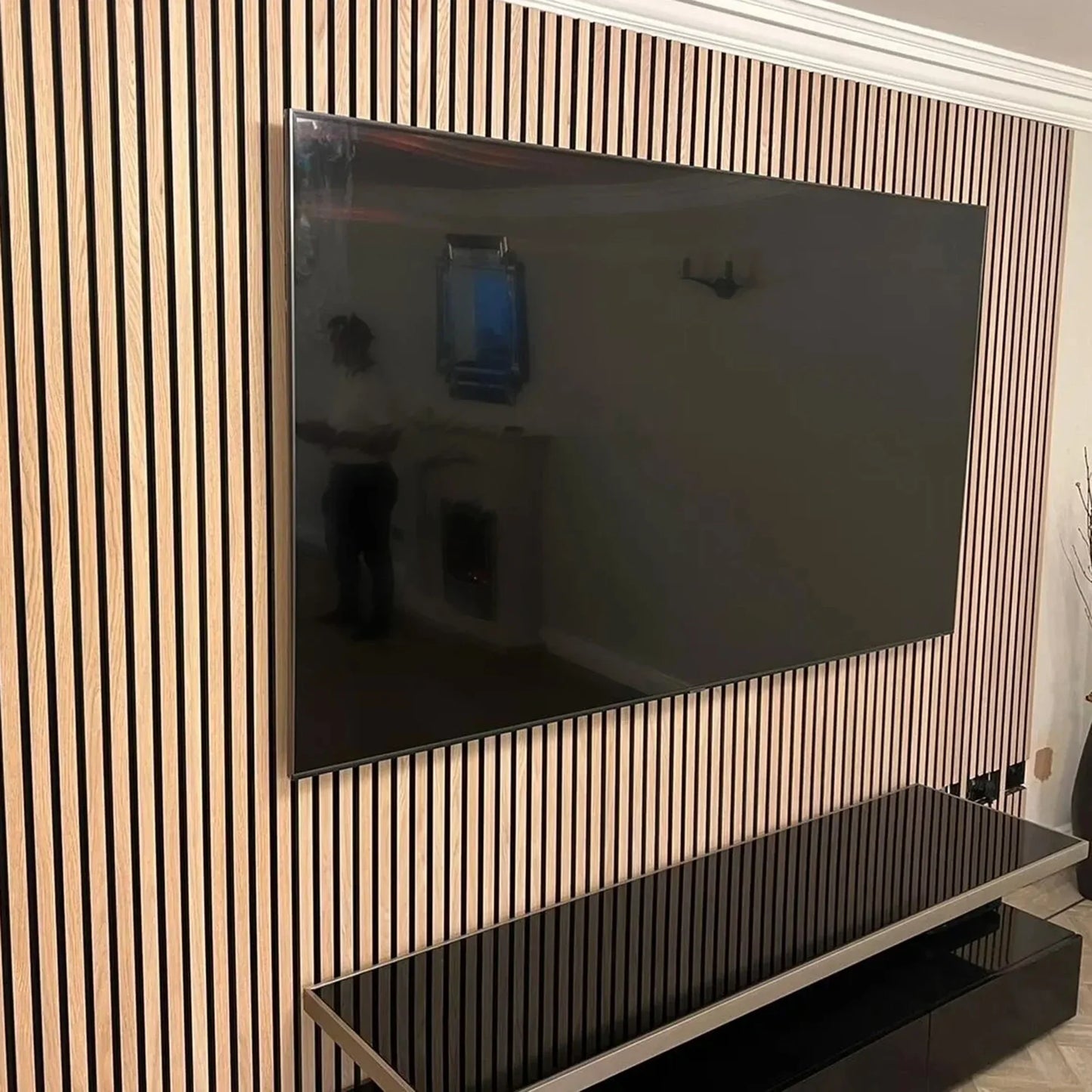 Acoustic Slatted Wall Panels 240 x 60cm - Light Oak