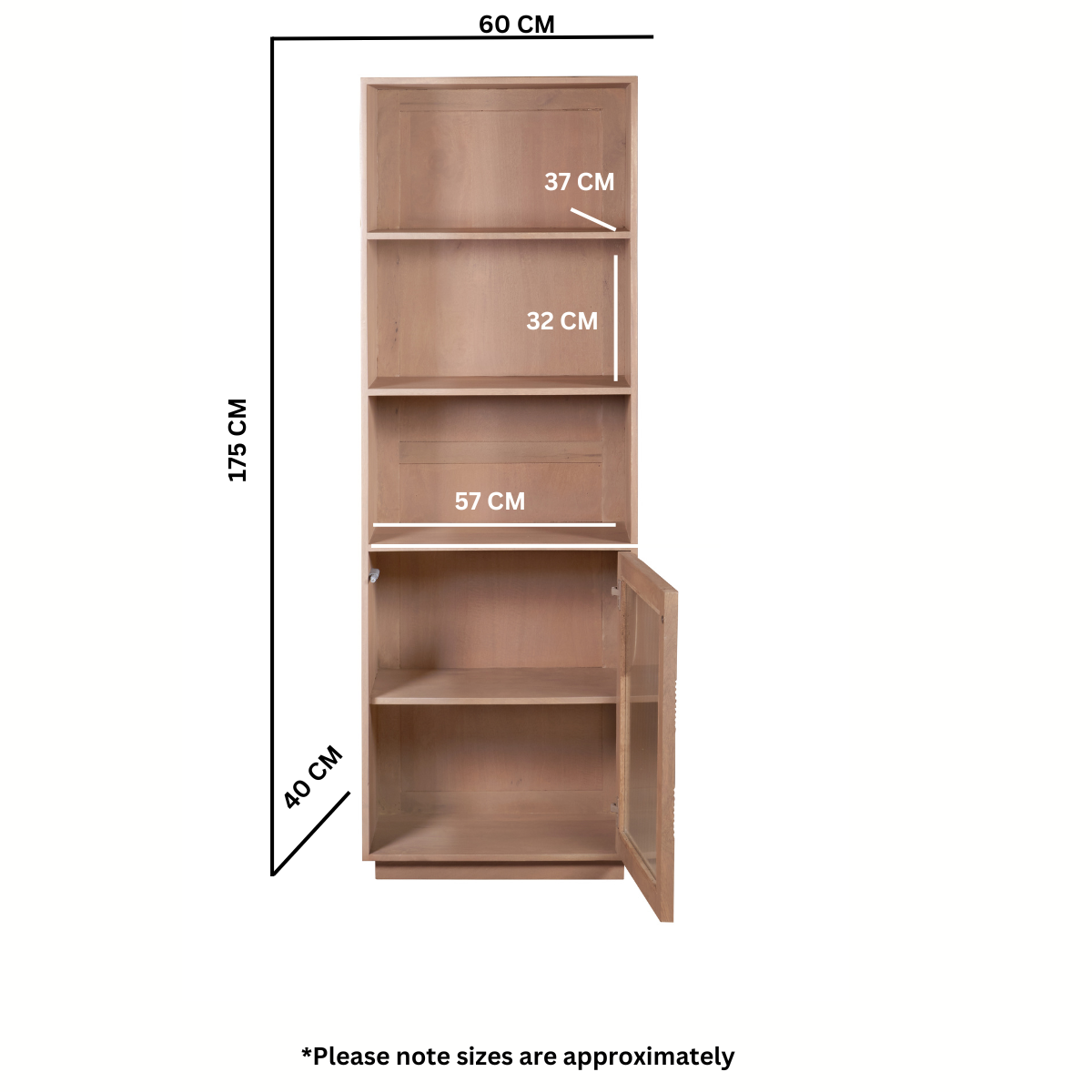 Jodhpur Solid Wood Bookcase