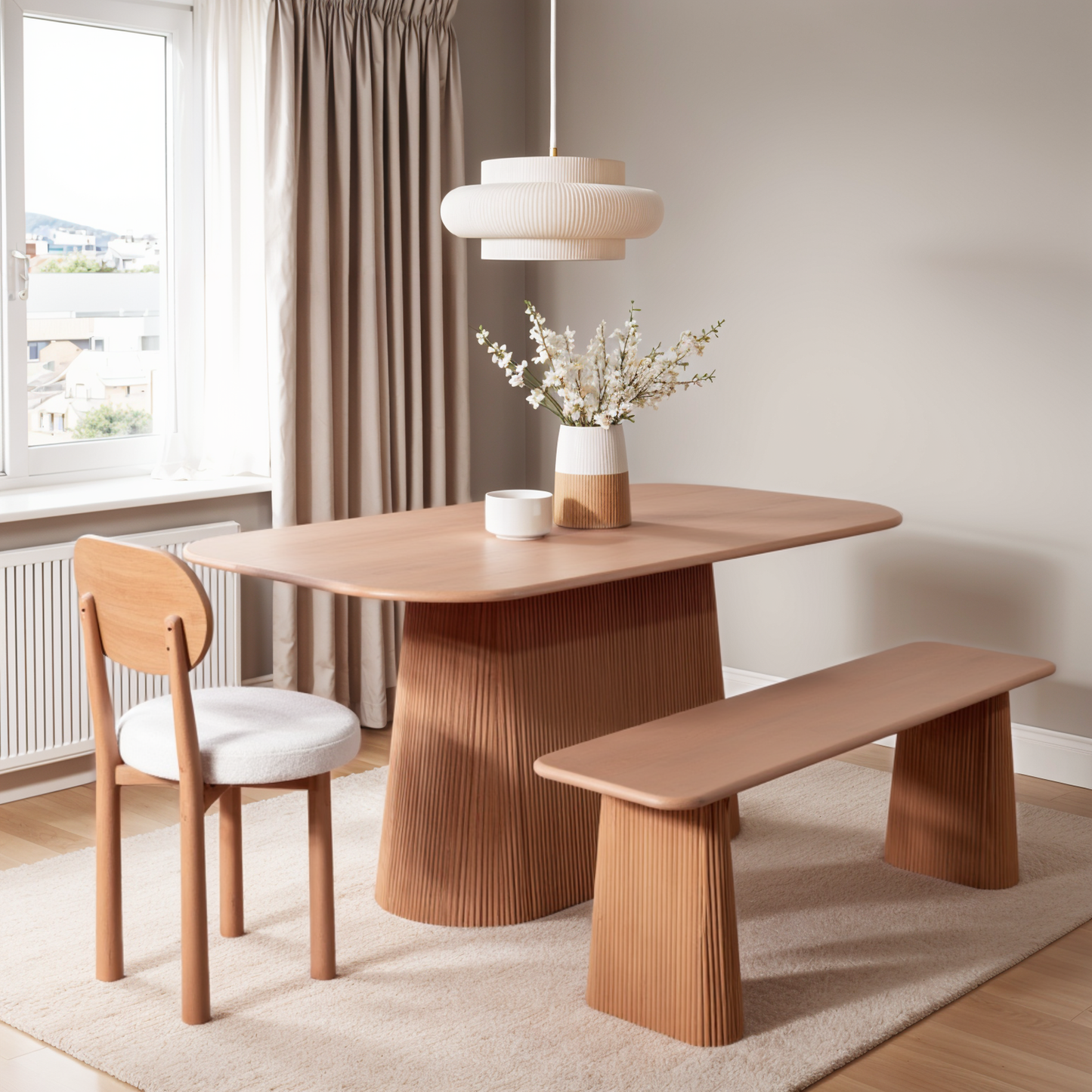 Jodhpur Solid Wood Dining Bench