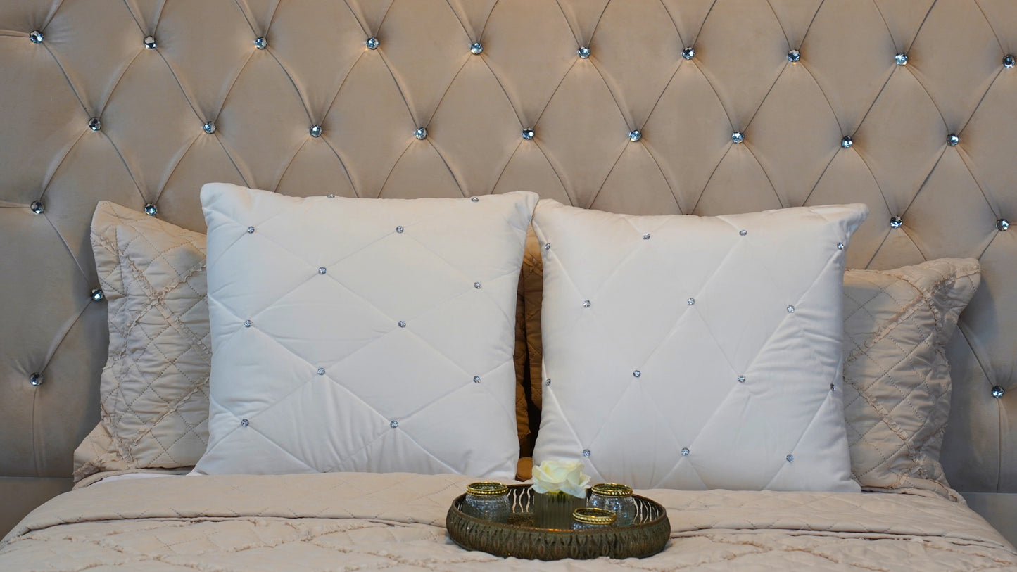 Queen Ambassador Bed at monarch showroom close up