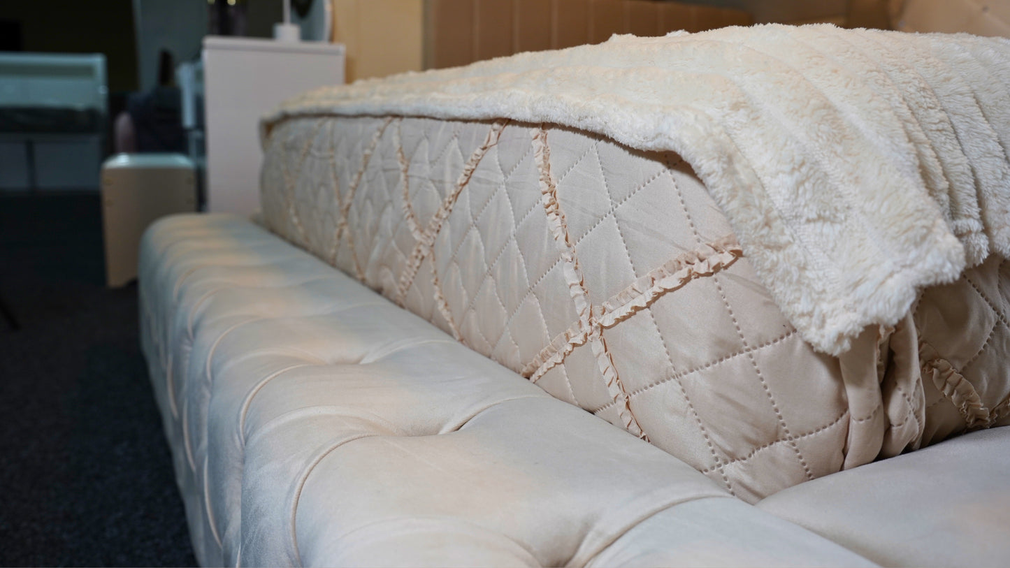 Queen Ambassador Bed at monarch showroom close up side view