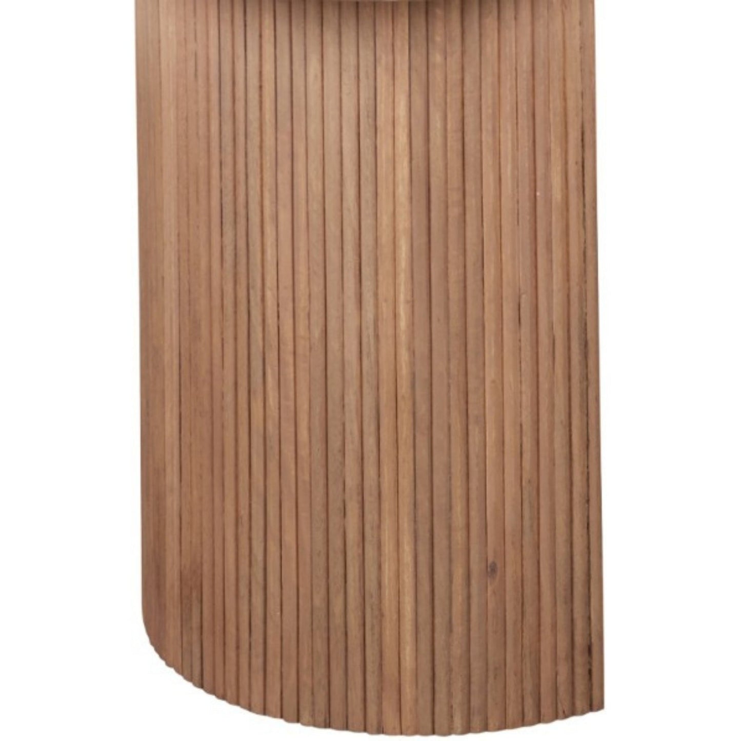 Bundi Natural Marble & Wood Pedestal 6-8 Seater Dining Table