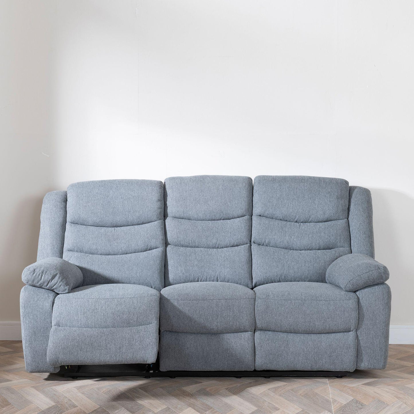 Sydney Grey Fabric 3 Seater