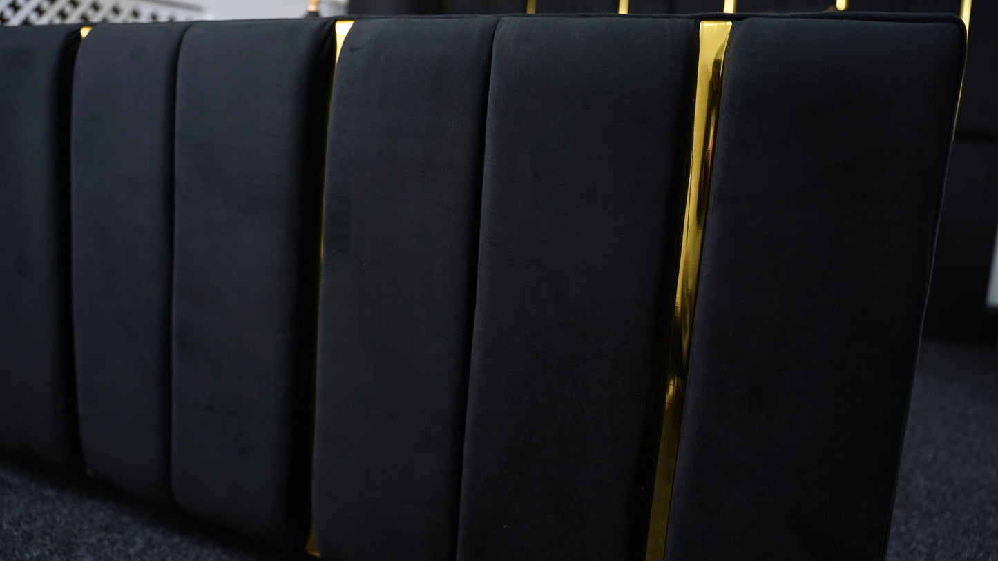 The emperor luxury bed footboard close up 2