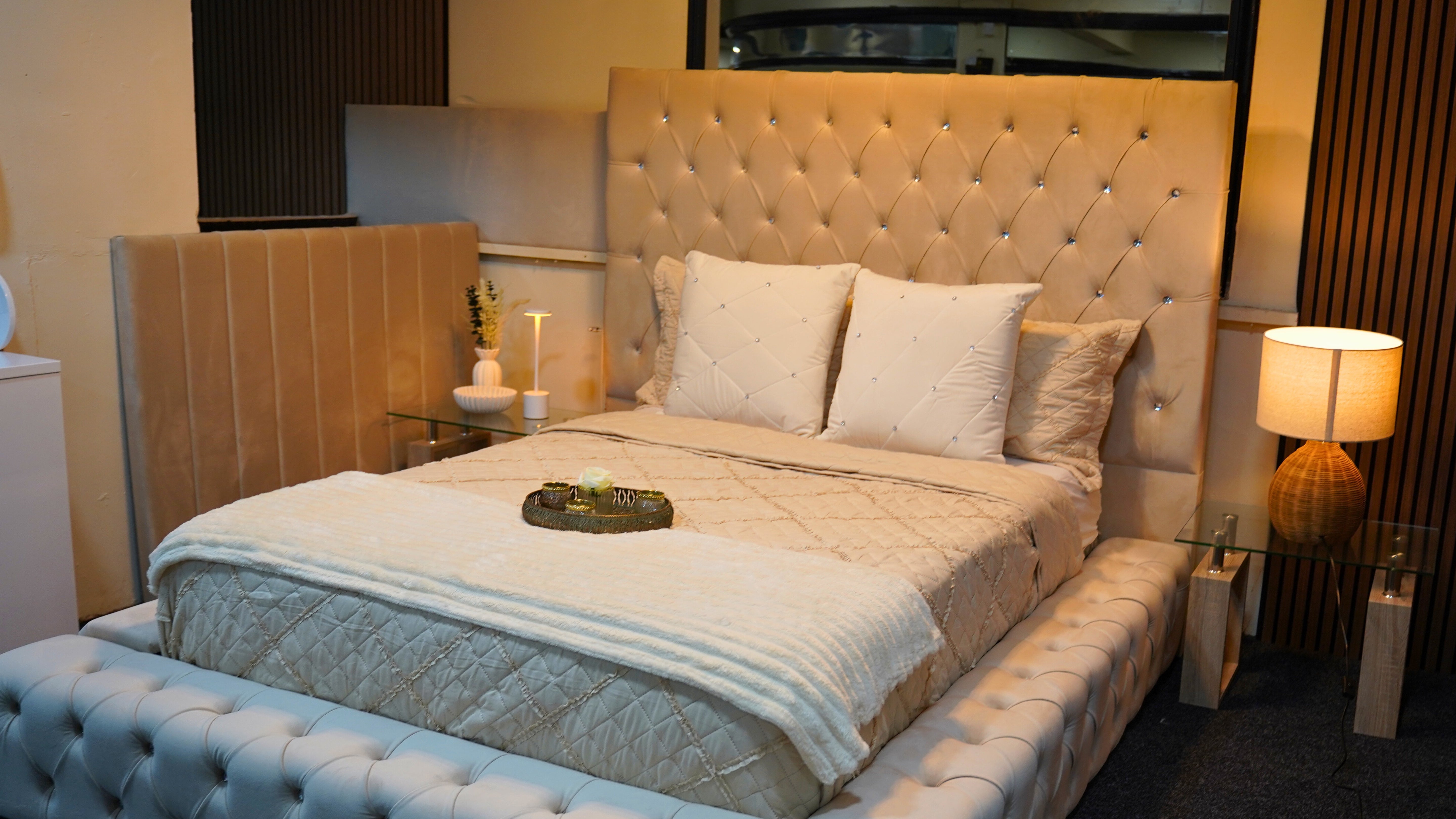 queen ambassador bed at monarch showroom
