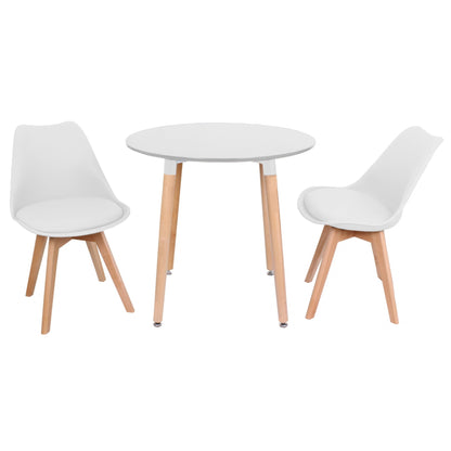 Jamie Lorenzo Halo Round Dining Set of 2