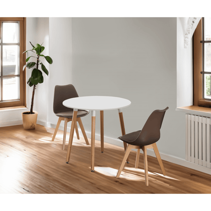 Jamie Lorenzo Halo Round Dining Set of 2