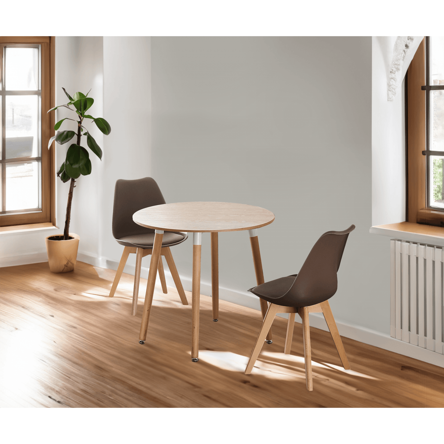 Jamie Lorenzo Halo Round Dining Set of 2