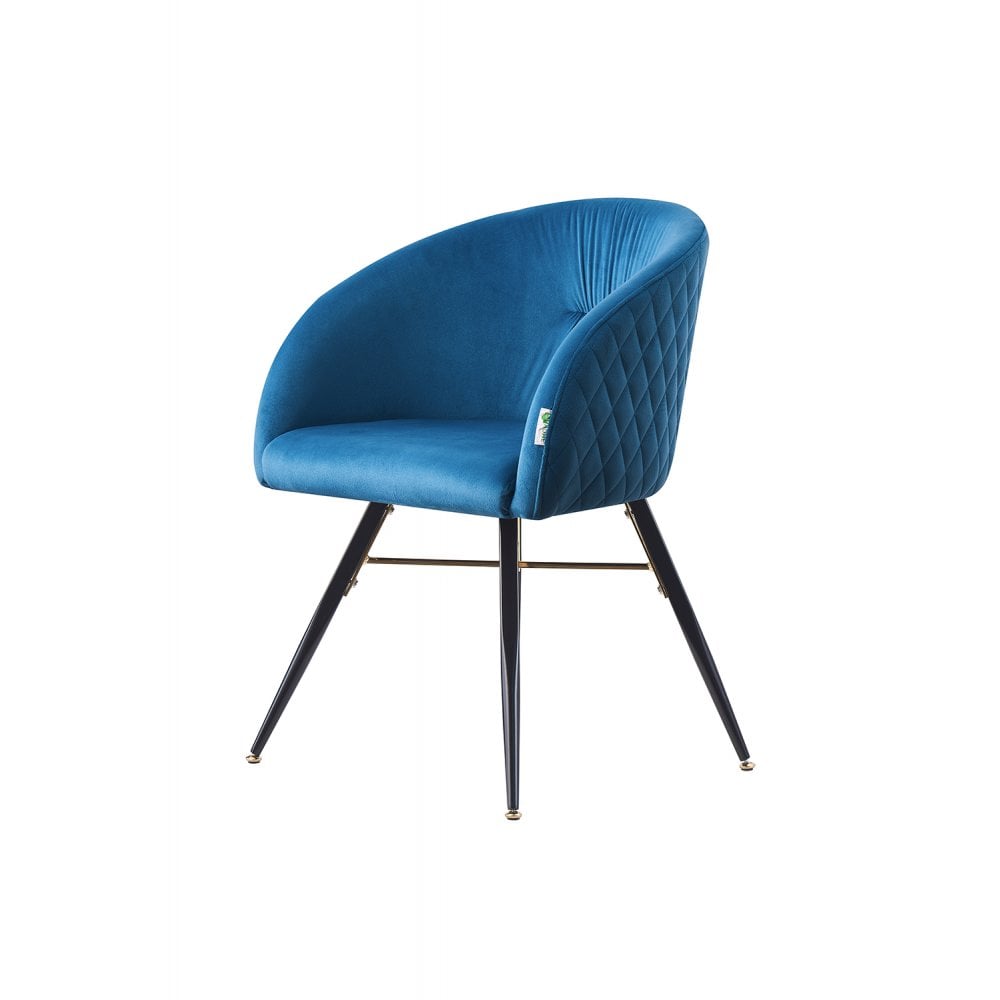 Vittorio LUX Velvet Dining Chair with Metal Legs - Perfect for Dining Room Living Room
