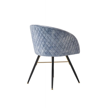 Vittorio LUX Velvet Dining Chair with Metal Legs - Perfect for Dining Room Living Room