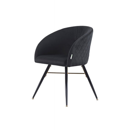 Vittorio LUX Velvet Dining Chair with Metal Legs - Perfect for Dining Room Living Room