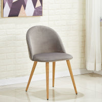 Lucia Halo Dining Set, a Table and Chairs Set of 4, Oak/Grey