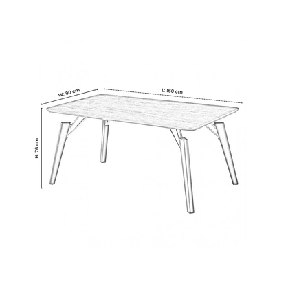 Windsor Cosmo Lux Dining Set | a Walnut Table and Set of 4 Chairs