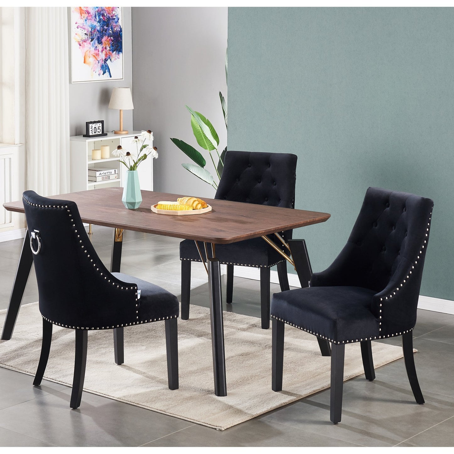 Windsor Cosmo Lux Dining Set | a Walnut Table and Set of 4 Chairs