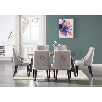 Windsor Cosmo Lux Dining Set | a Walnut Table and Set of 6 Chairs