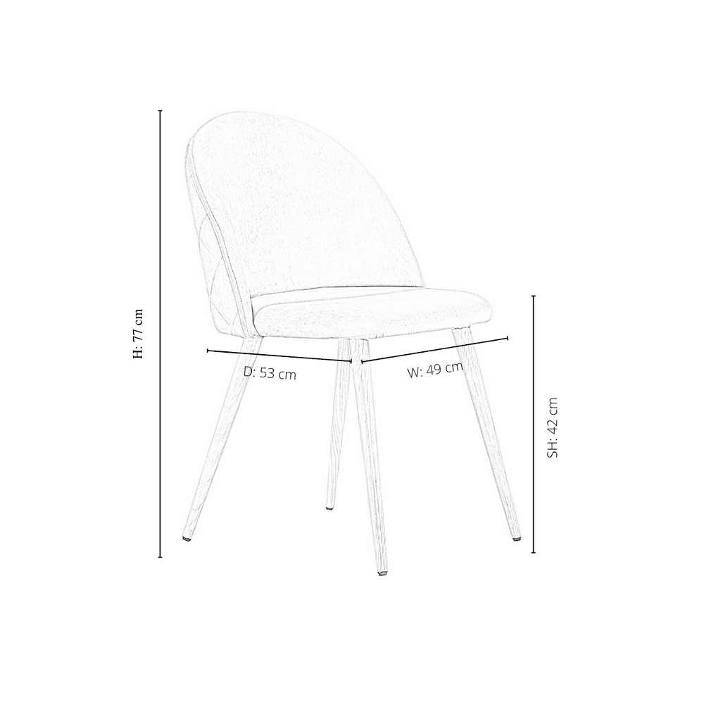 Lucia Dallas Dining Table and Chairs Set of 4 - an Oak Dining Table & Set of 4 Velvet Dining Chairs