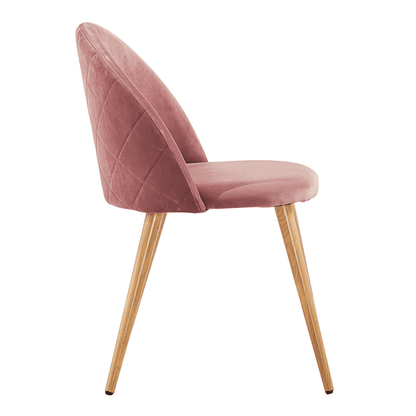 Lucia Dallas Dining Table and Chairs Set of 4 - an Oak Dining Table & Set of 4 Velvet Dining Chairs