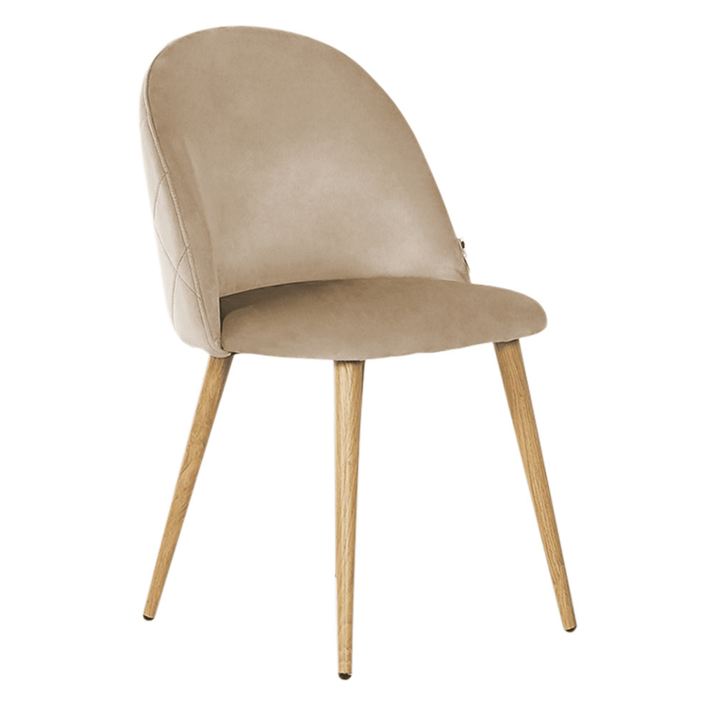 Lucia Dallas Dining Table and Chairs Set of 4 - an Oak Dining Table & Set of 4 Velvet Dining Chairs