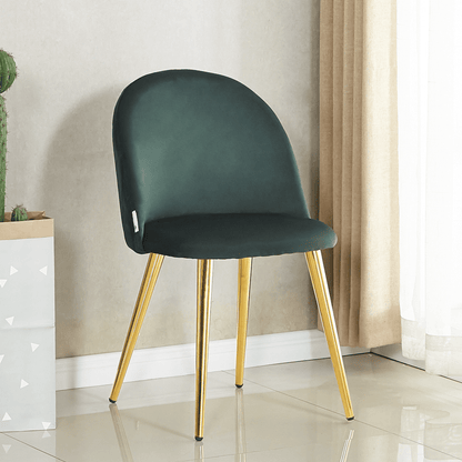 Lucia Dallas Dining Table and Chairs Set of 4 - an Oak Dining Table & Set of 4 Velvet Dining Chairs