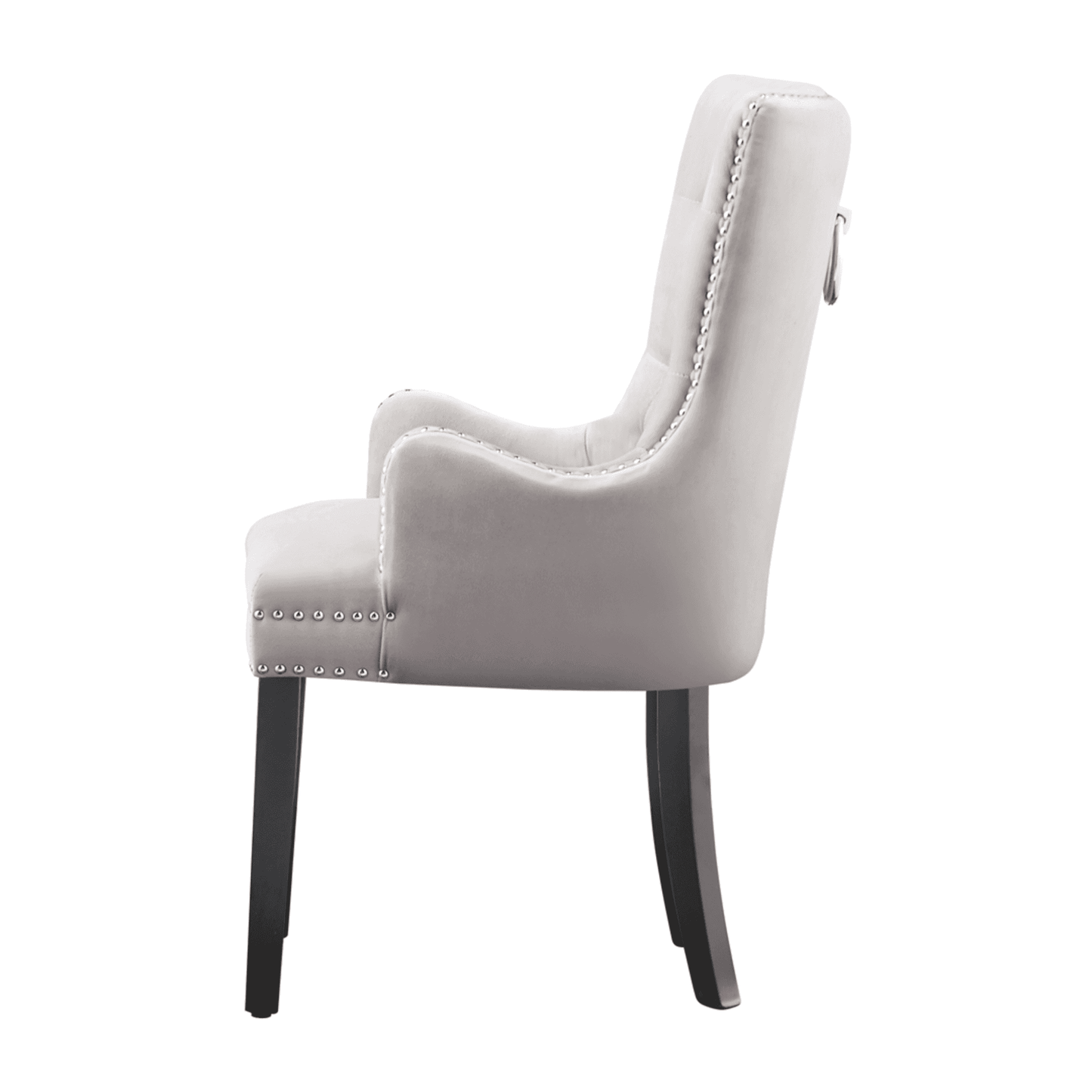 Windsor LUX Knocker Back Velvet Dining Chair w/ Armrests