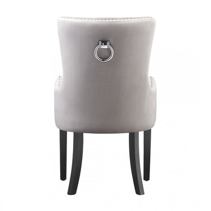 Windsor LUX Knocker Back Velvet Dining Chair w/ Armrests