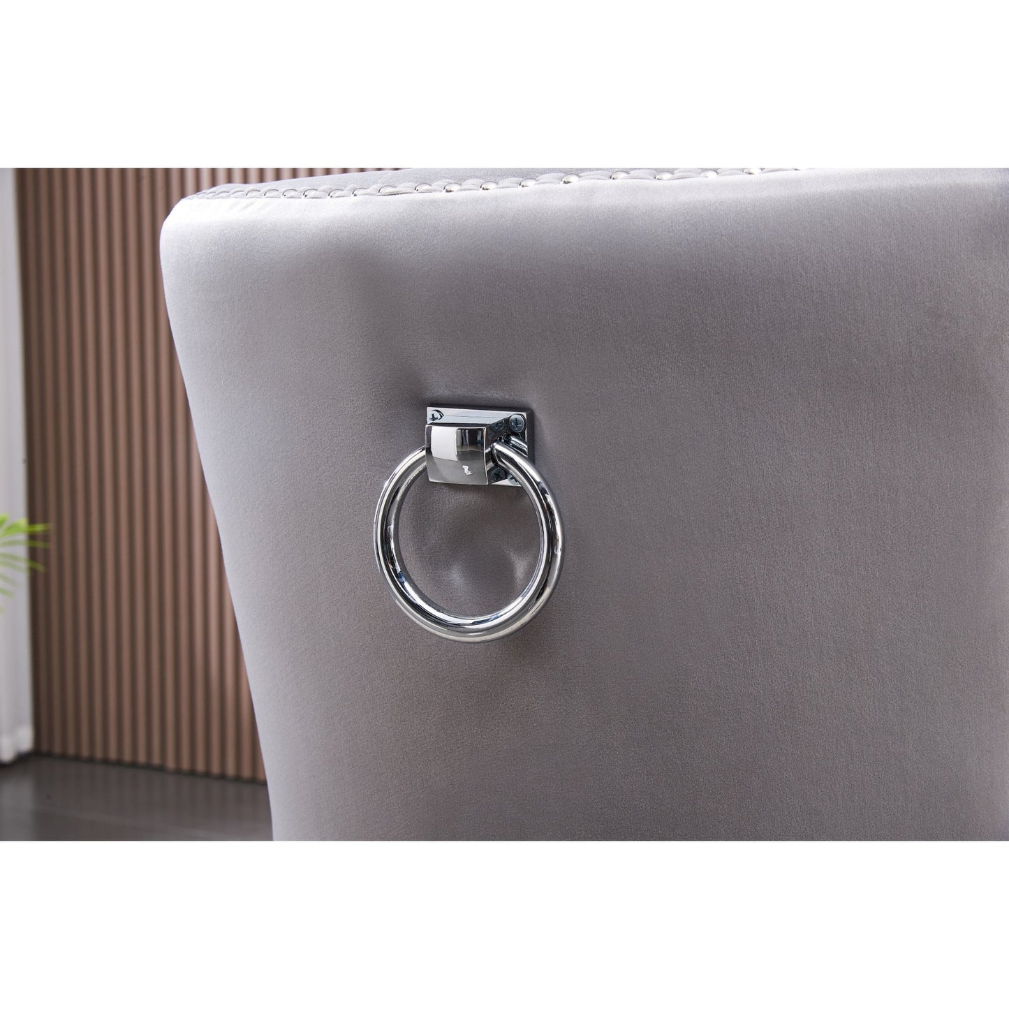 Windsor LUX Knocker Back Velvet Dining Chair w/ Armrests