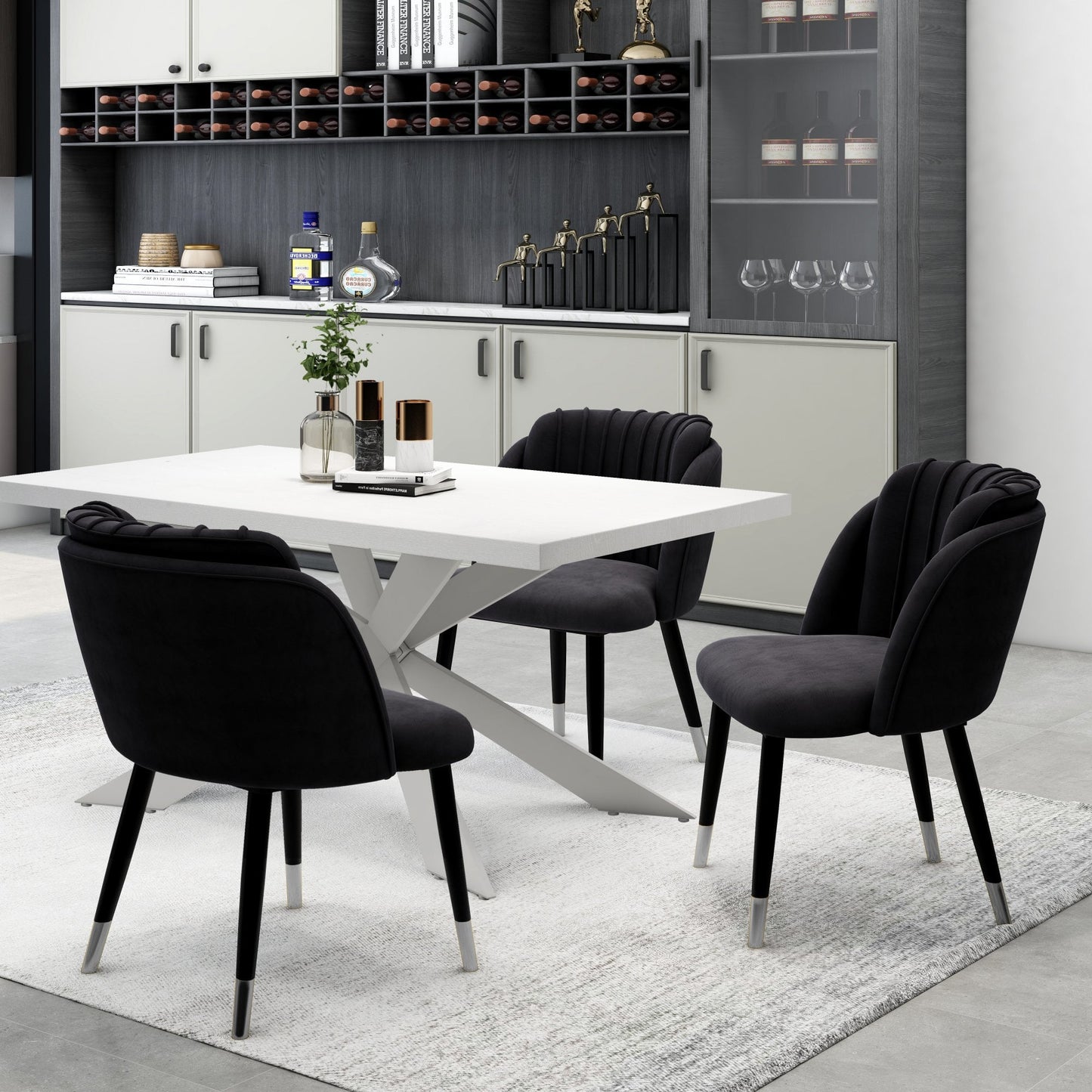 Milano velvet dining chair