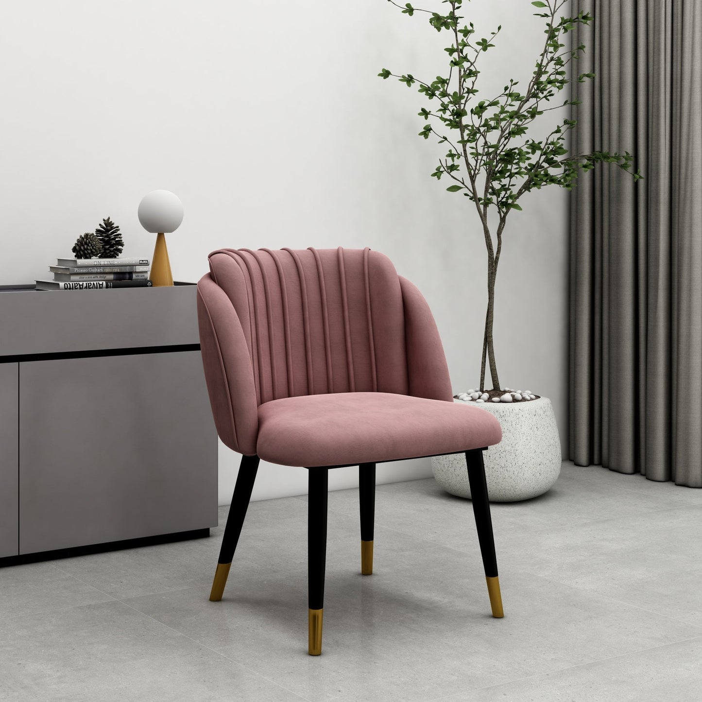 Milano velvet dining chair