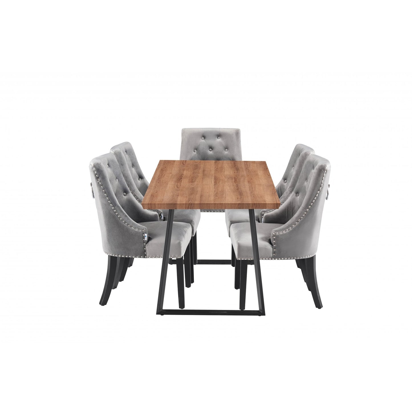 Windsor Toga Lux Dining Set | a Brown Table and Set of 4 Chairs