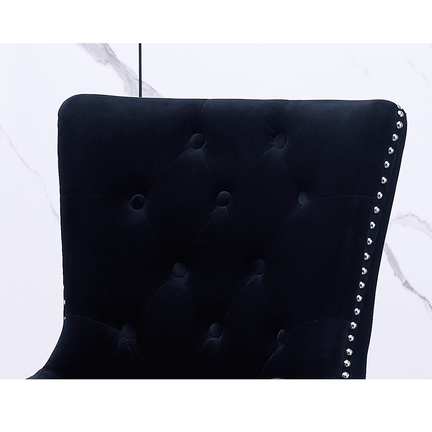 Windsor LUX Knocker Back Velvet Dining Chair w/ Armrests