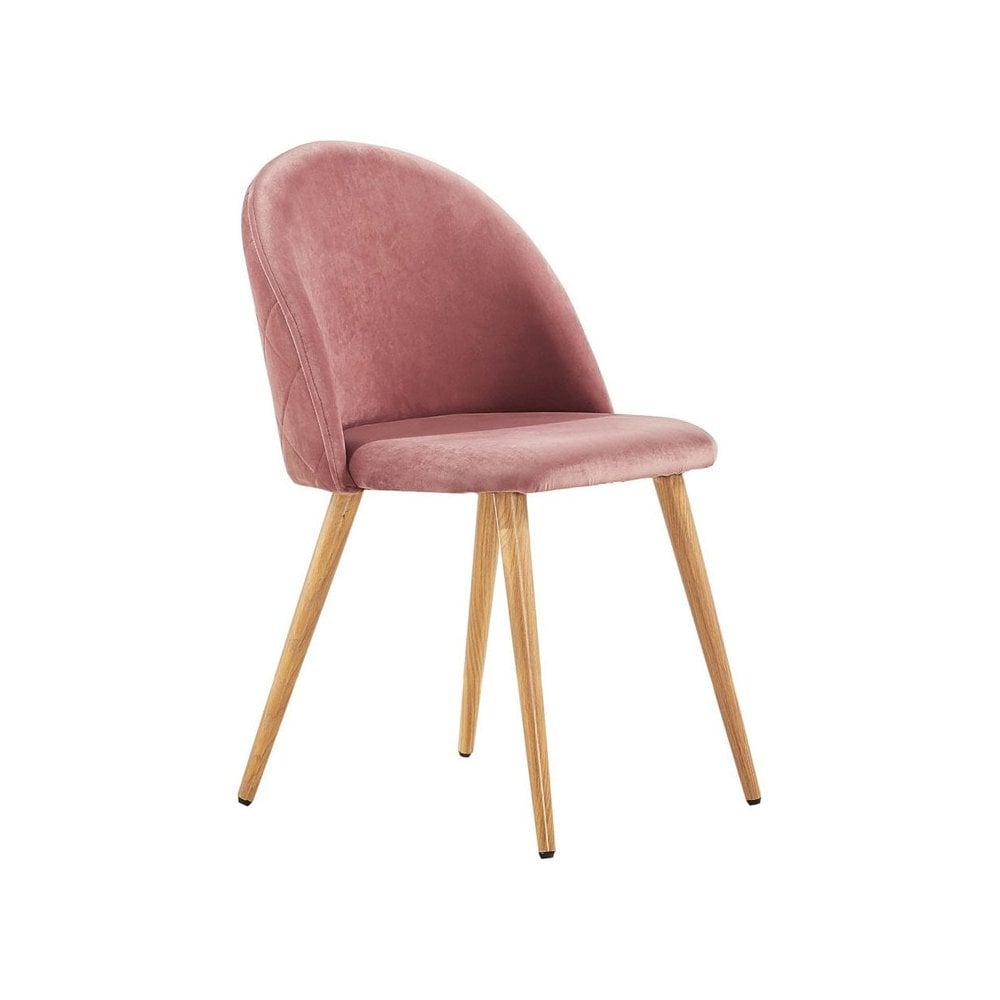 Lucia Dallas Dining Table and Chairs Set of 4 - an Oak Dining Table & Set of 4 Velvet Dining Chairs