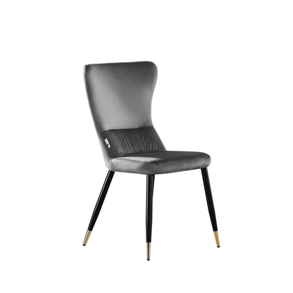 New York LUX Velvet Dining Chair with Metal Legs - Scandinavian Inspired