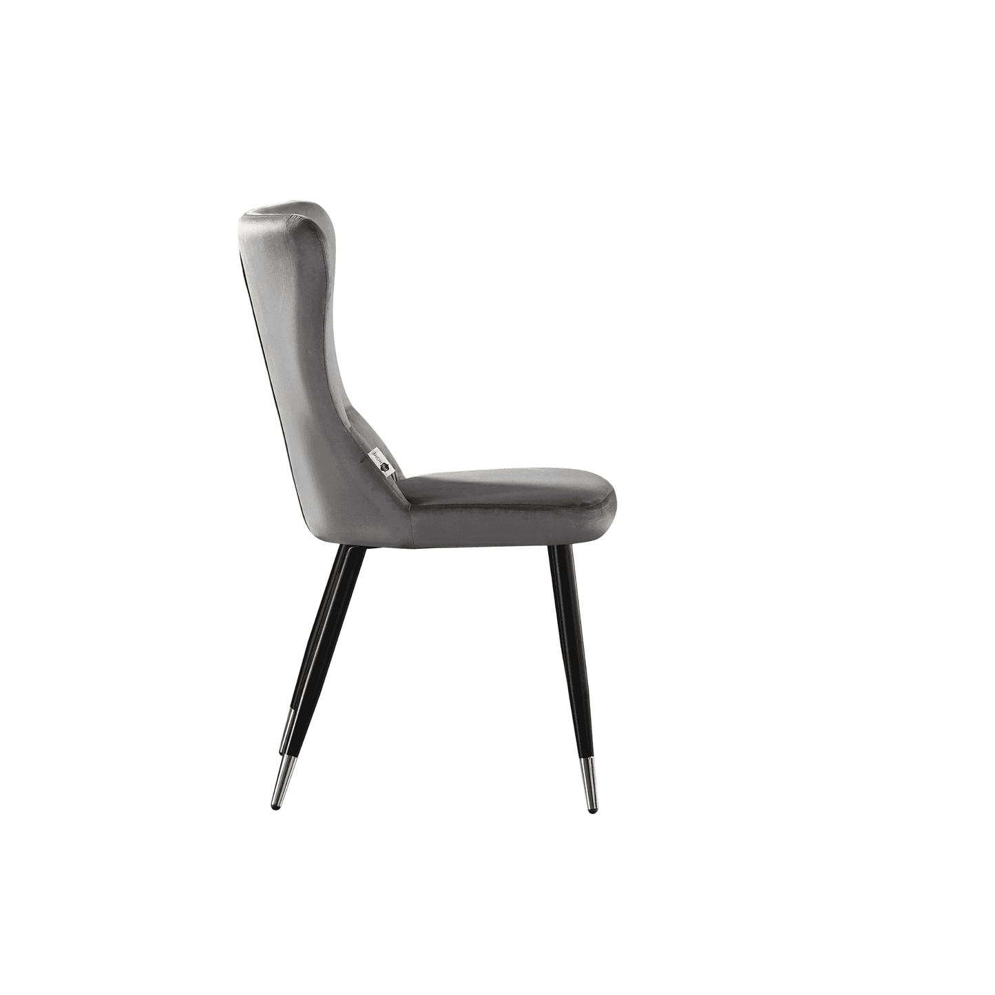 New York LUX Velvet Dining Chair with Metal Legs - Scandinavian Inspired
