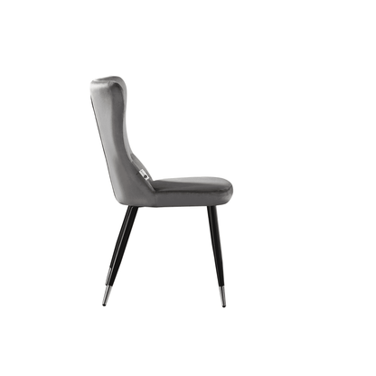 New York LUX Velvet Dining Chair with Metal Legs - Scandinavian Inspired