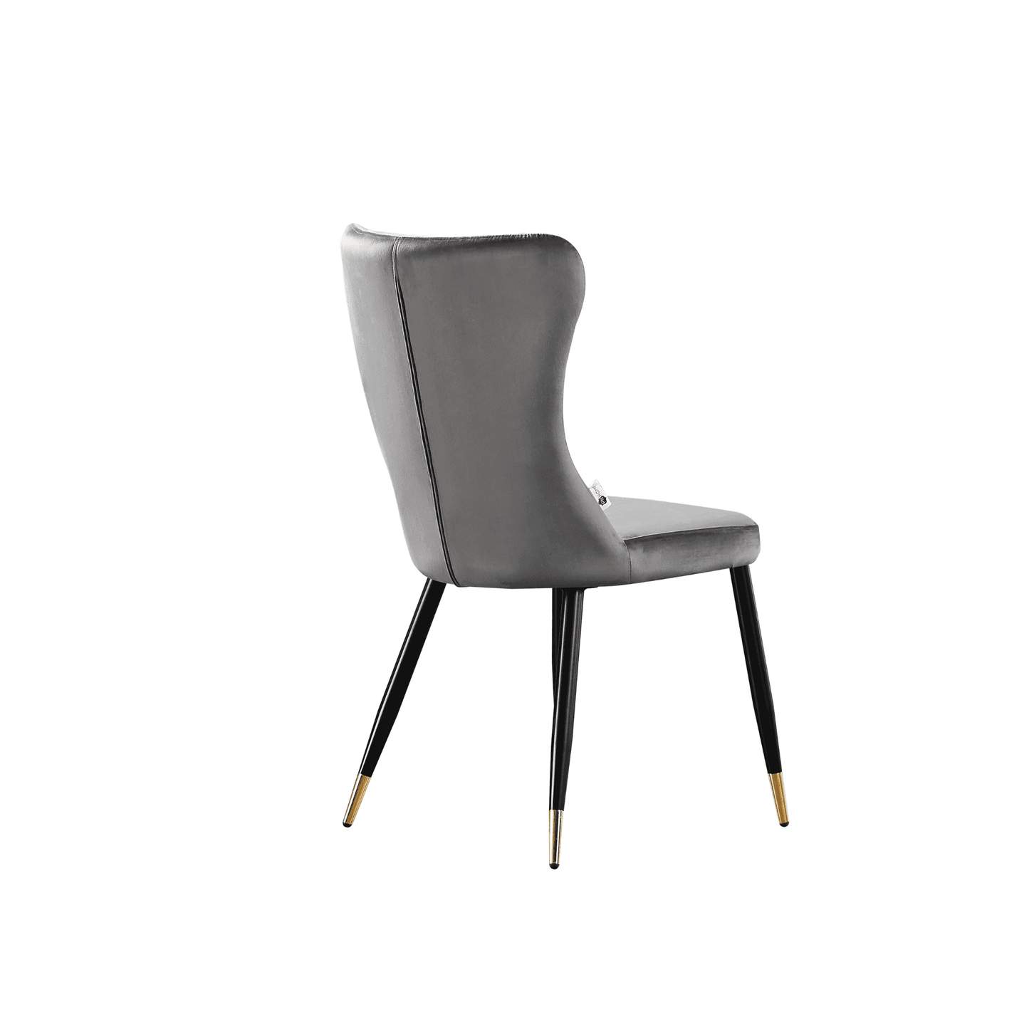 New York LUX Velvet Dining Chair with Metal Legs - Scandinavian Inspired