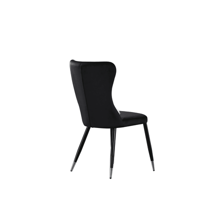New York LUX Velvet Dining Chair with Metal Legs - Scandinavian Inspired
