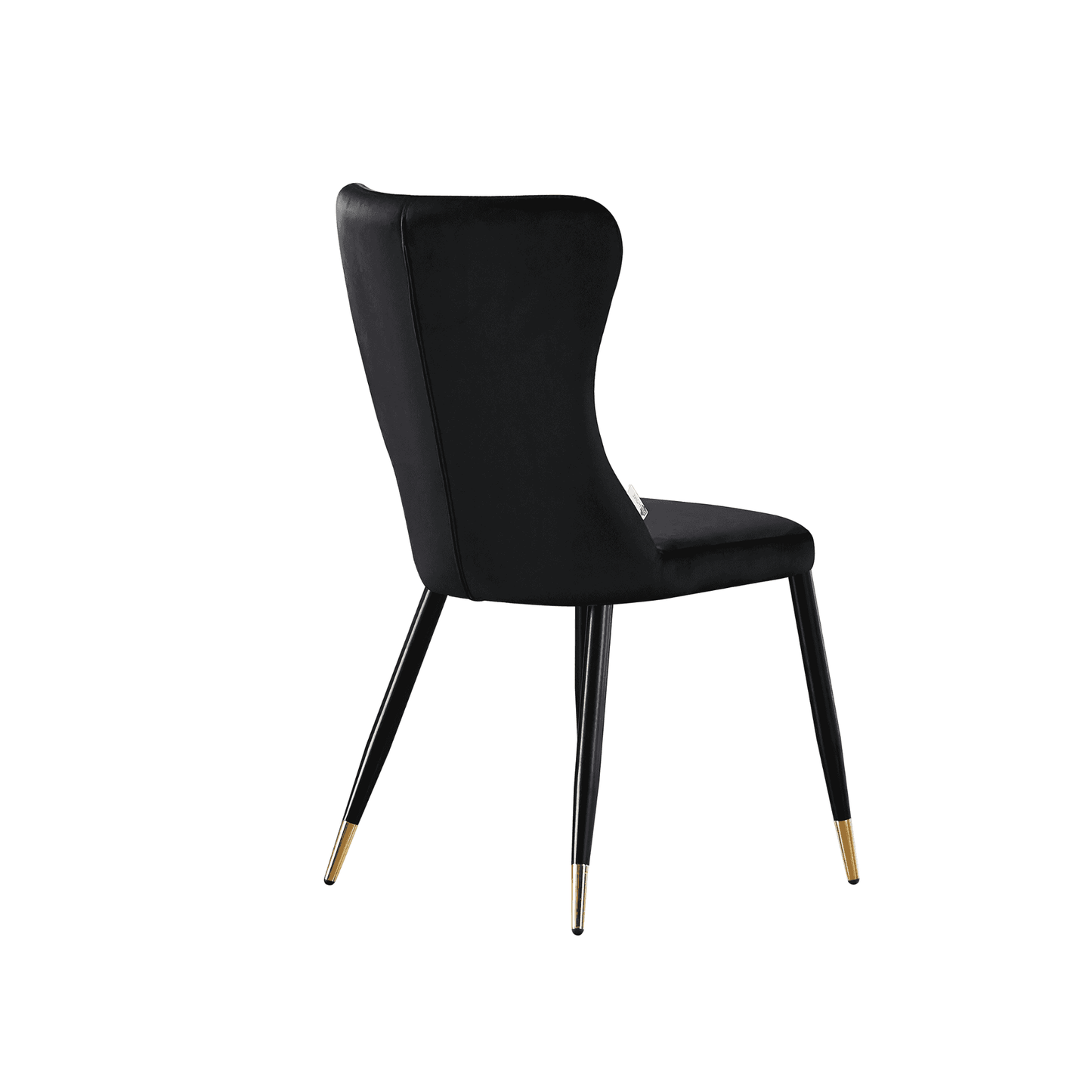 New York LUX Velvet Dining Chair with Metal Legs - Scandinavian Inspired