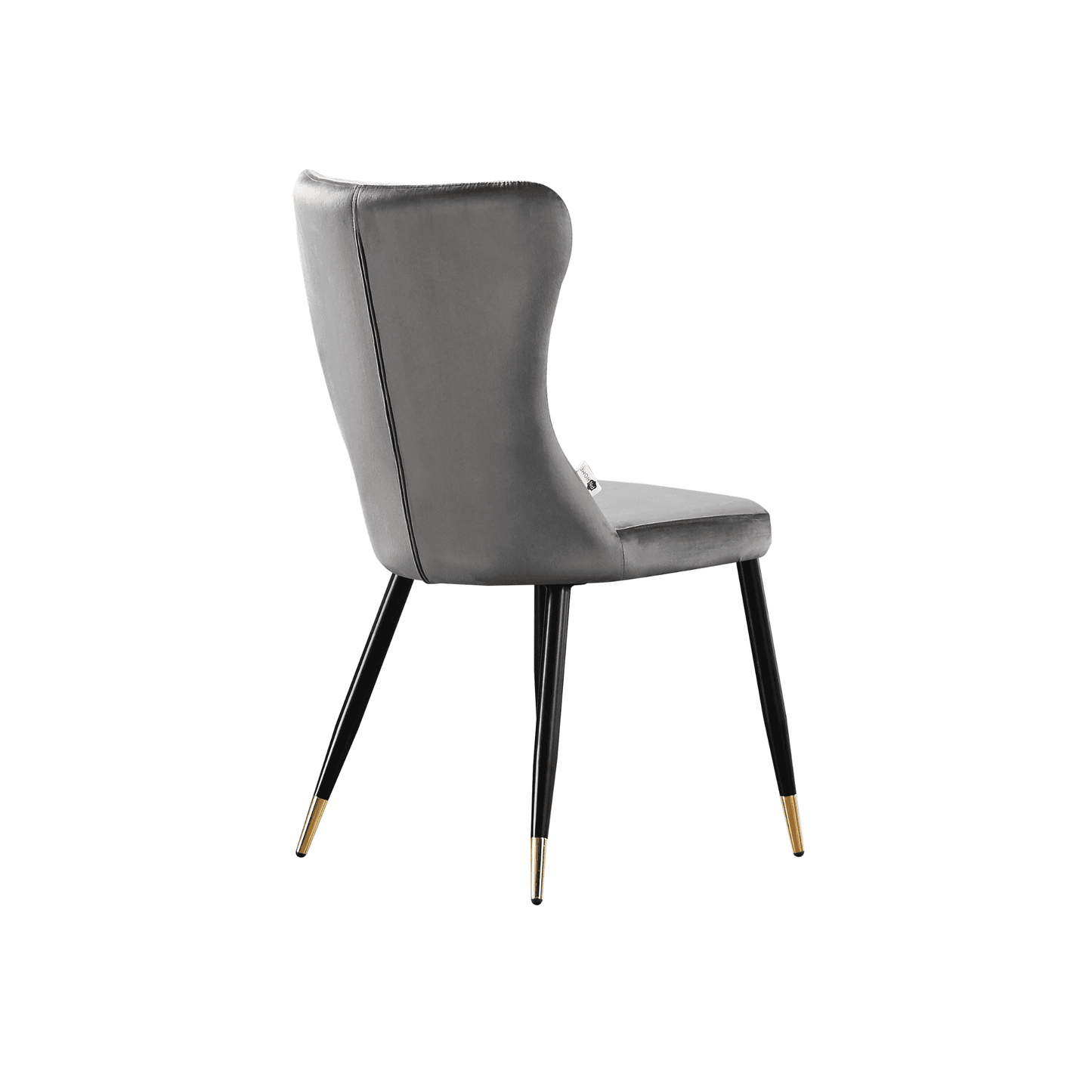 New York LUX Velvet Dining Chair with Metal Legs - Scandinavian Inspired
