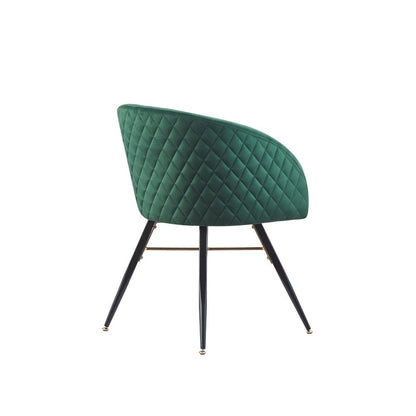 Vittorio LUX Velvet Dining Chair with Metal Legs - Perfect for Dining Room Living Room