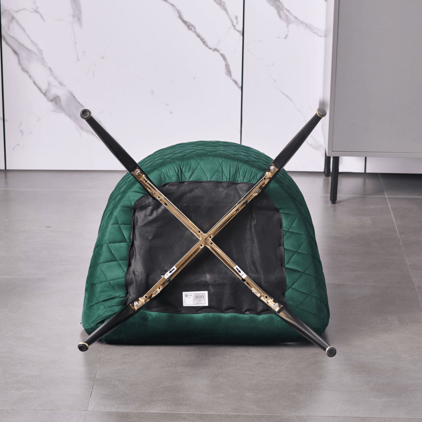 Vittorio LUX Velvet Dining Chair with Metal Legs - Perfect for Dining Room Living Room