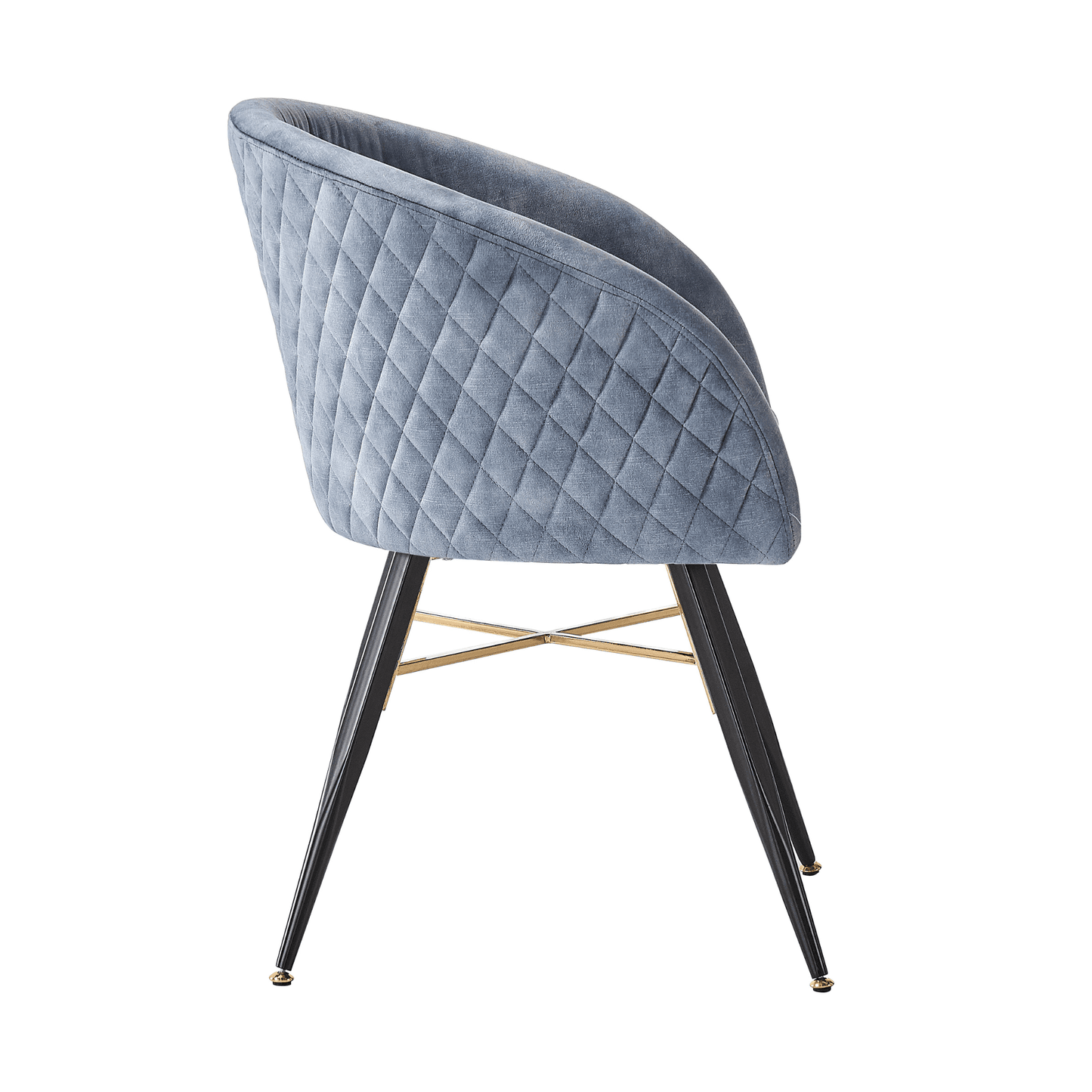 Vittorio LUX Velvet Dining Chair with Metal Legs - Perfect for Dining Room Living Room