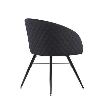 Vittorio LUX Velvet Dining Chair with Metal Legs - Perfect for Dining Room Living Room