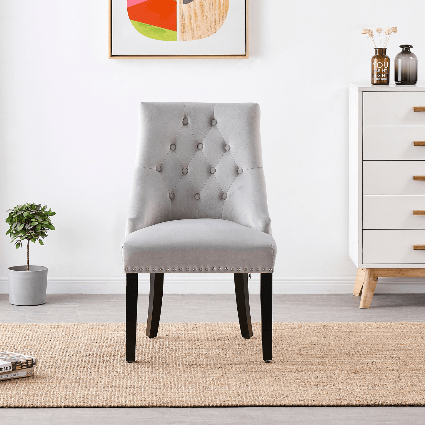 Windsor LUX Velvet Dining Chair Set of 2