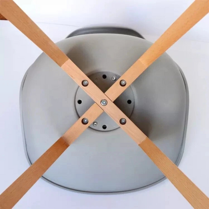 Black Halo Dining Table & Set of 4 Jamie Lorenzo Tulip chairs with Padded Seat