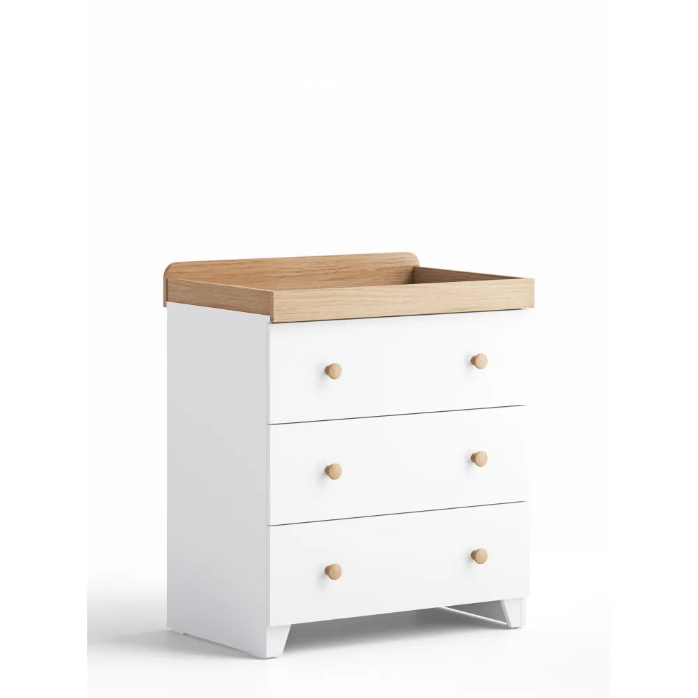 Little Acorns Classic Dresser - White & Oak