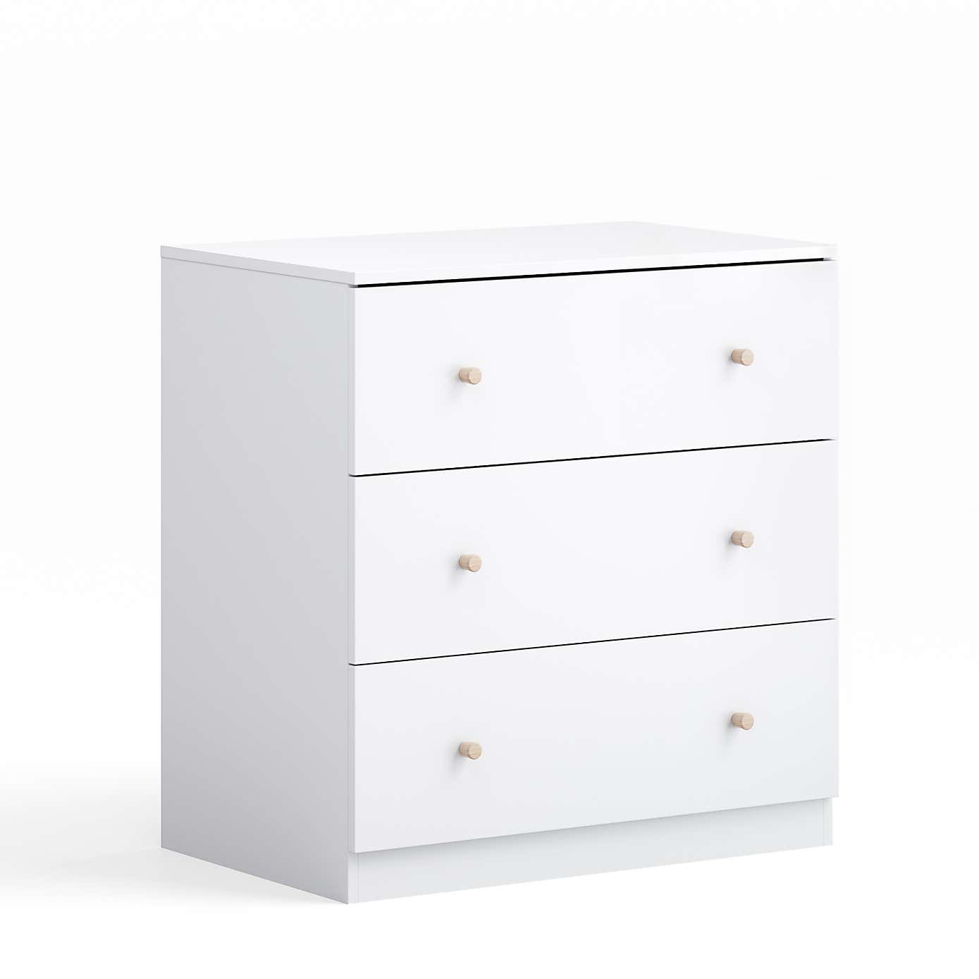 Little Acorns Burlington Dresser - White & Oak