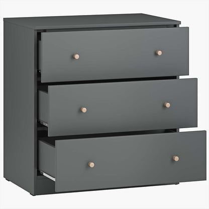 Little Acorns Burlington Dresser - Anthracite Grey & Oak