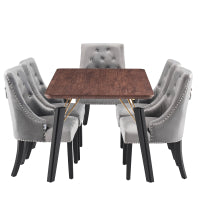Windsor Cosmo Lux Dining Set | a Walnut Table and Set of 4 Chairs