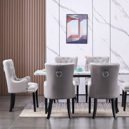 Windsor LUX Velvet Dining Chair (with armrests)