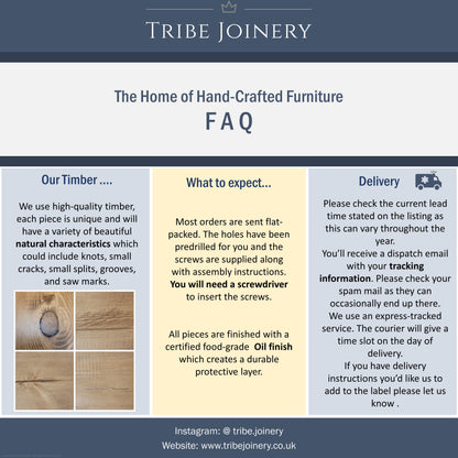 POLO Solid Wood Console Table